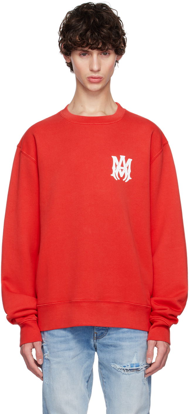 Mikina AMIRI Red MA Core Logo Sweatshirt Červená | AMJYCW1038, 0