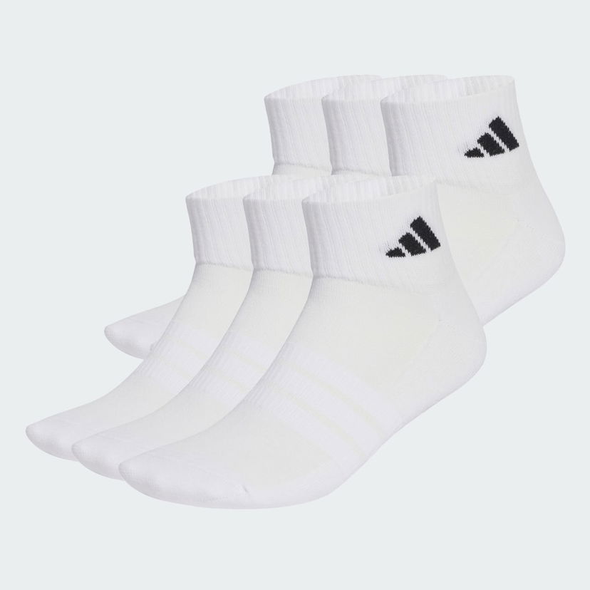 Ponožky adidas Performance Cushioned Essentials Ankle Socks 6 Pairs Biela | KE5495