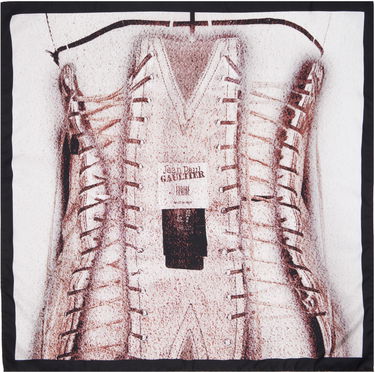 Šál Jean Paul Gaultier Jean Paul Gaultier 'The Trompe L'oeil Corset' Silk Scarf Rôznofarebný | 25/34-U-EC054-C591-260100, 0