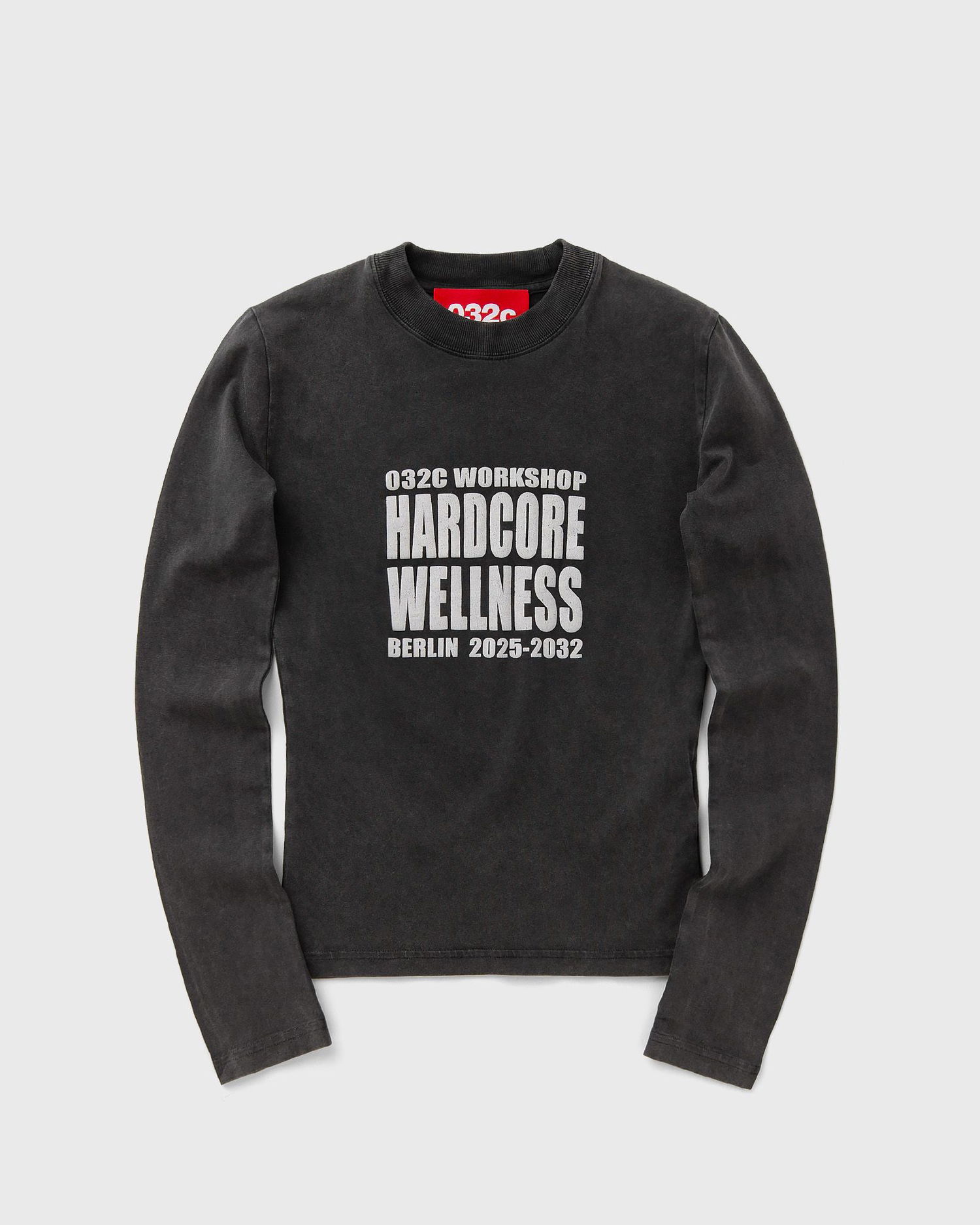 Tričko 032C WORKSHOP HARDCORE WELLNESS Tight Longsleeve Čierna | F25-WRC-0285-050, 0