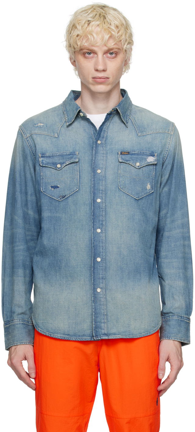 Distressed Denim Shirt