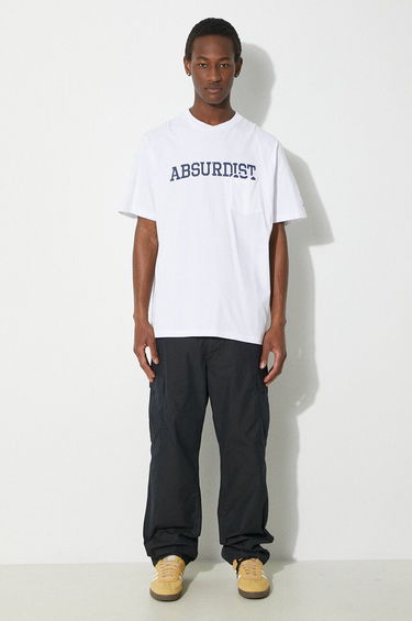 Tričko Engineered Garments Printed Cross T-Shirt Printed Biela | OR424.NP106, 1