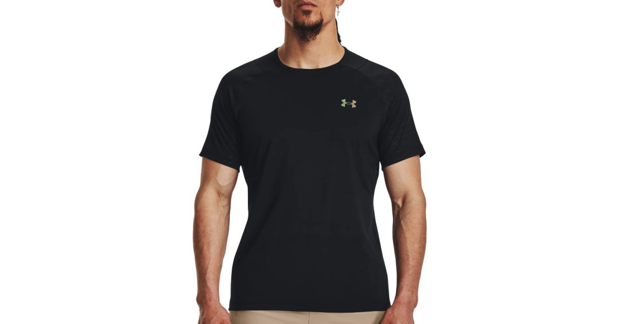 Tričko Under Armour Rush Emboss Tee Čierna | 1376790-002, 1