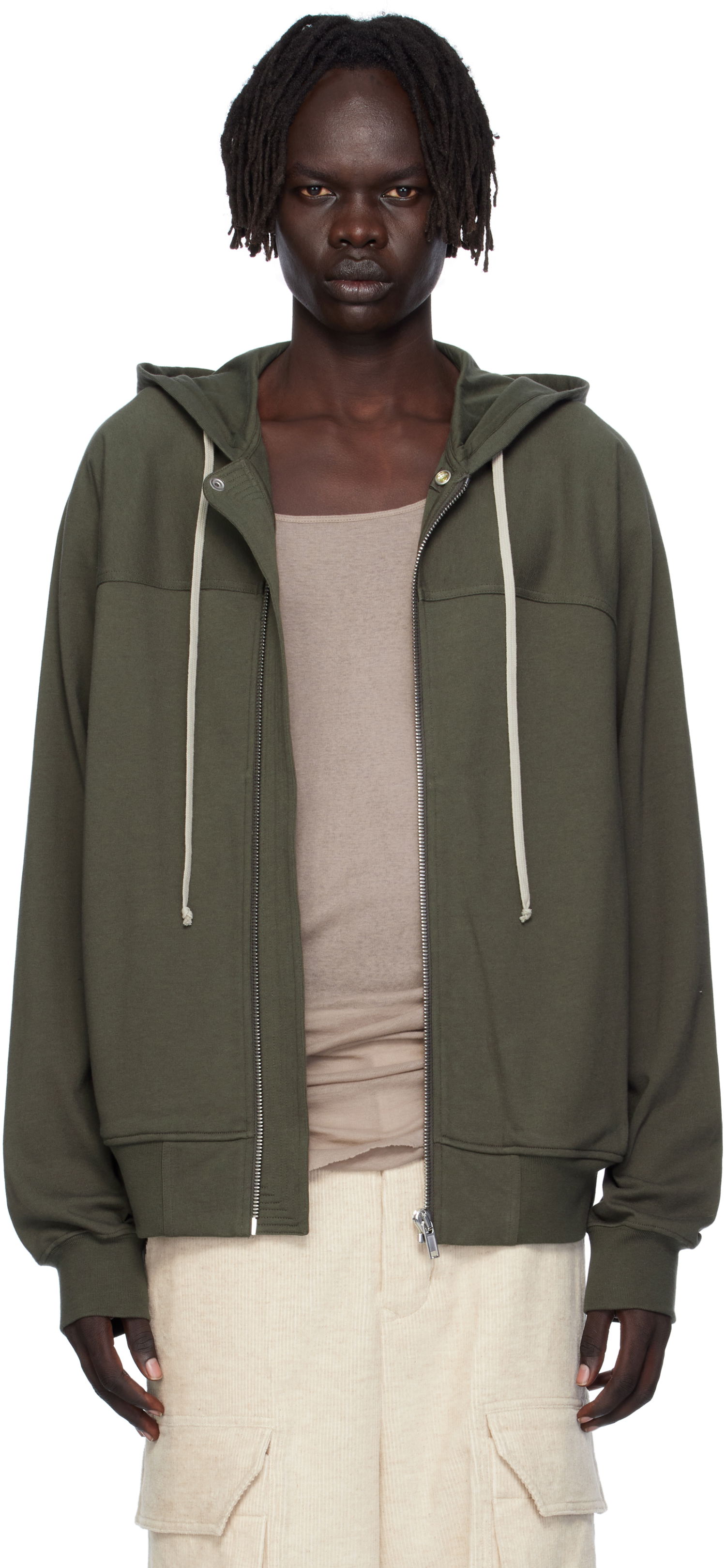 Mikina Rick Owens Rick Owens Concordians Windbreaker Hoodie Zelené | RU02E1241 BA, 0