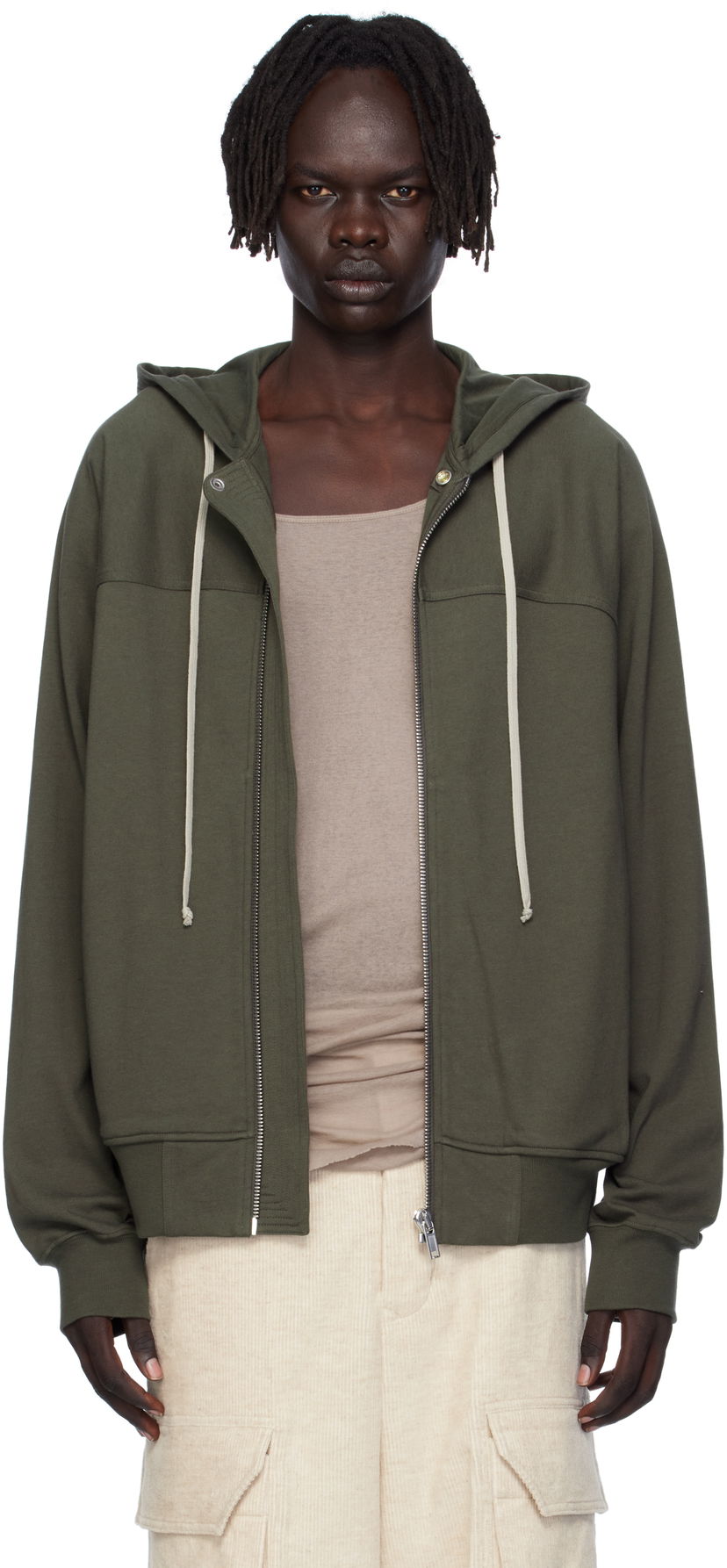 Mikina Rick Owens Rick Owens Concordians Windbreaker Hoodie Zelené | RU02E1241 BA