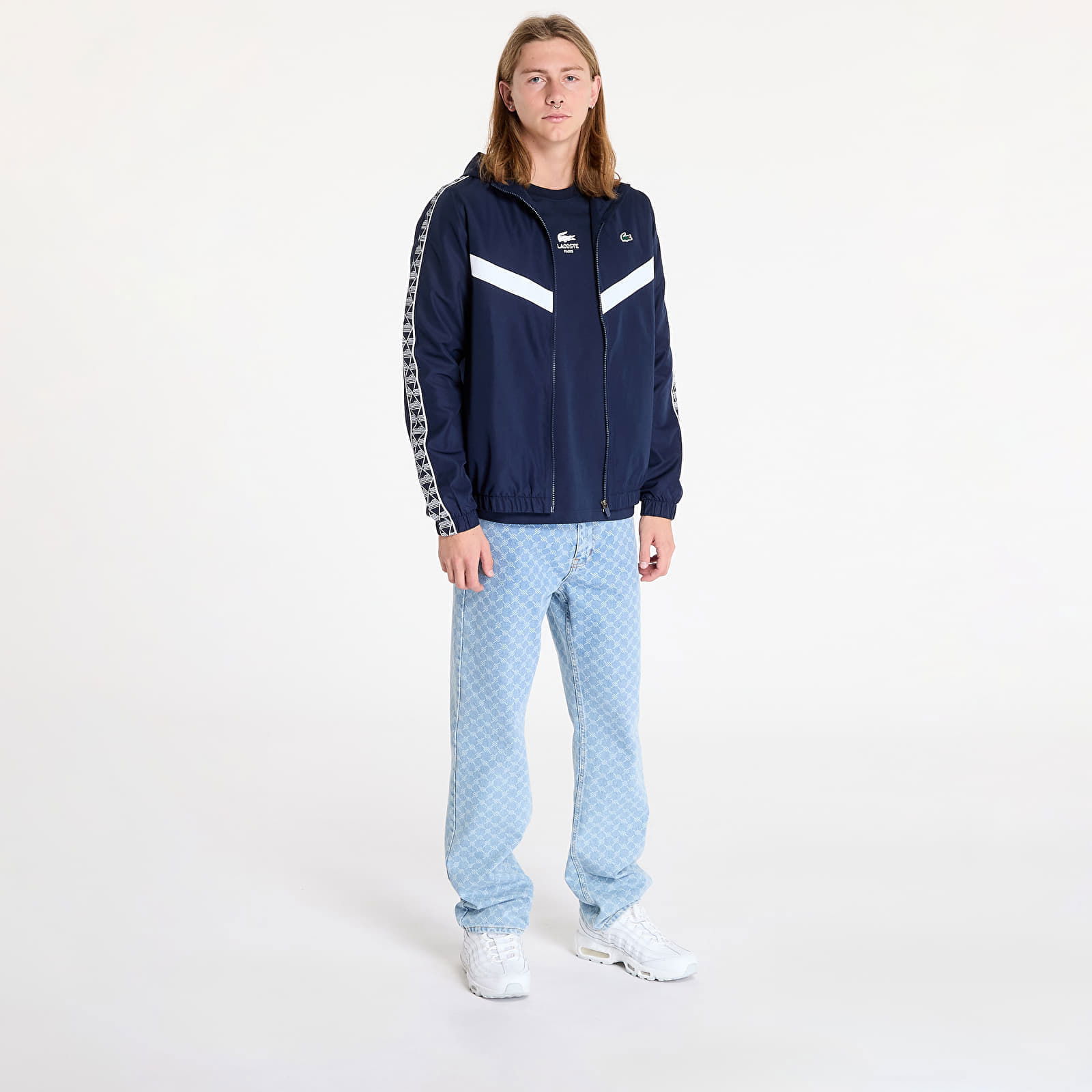 Jacket Tennis Monogram Track Jacket Navy Blue/ White M