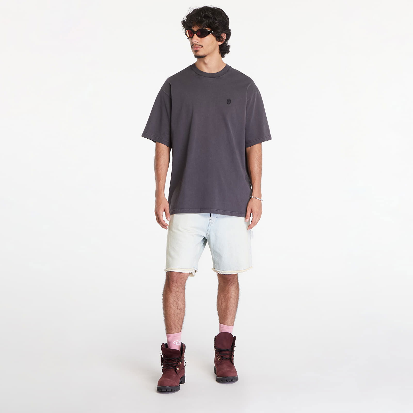 A Bathing Ape One Point Garment Dyed Pocket T-Shirt