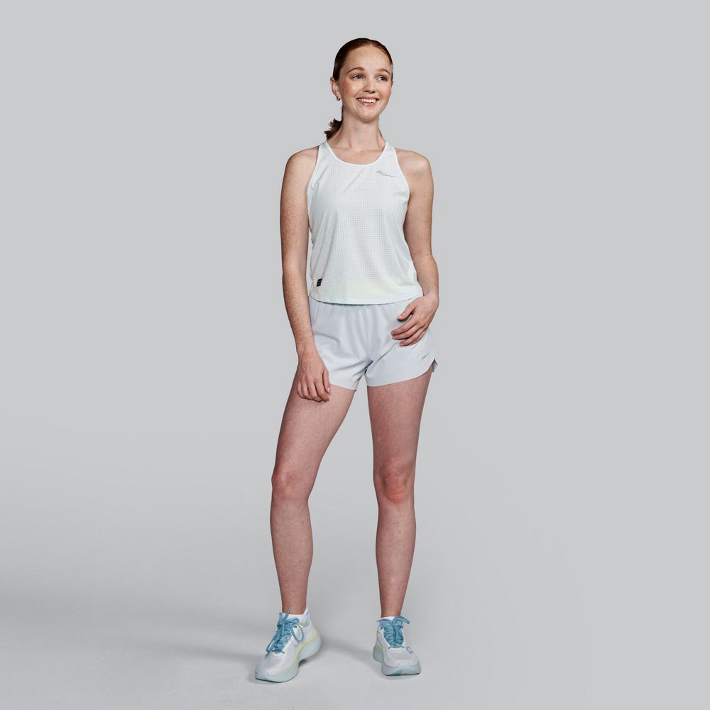 Tielko Saucony Kinvara Keyhole Tank Top Biela | SAW800530-IM, 0