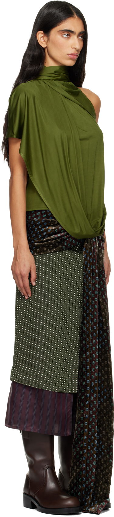 Tričká a tielka Dries Van Noten Dries Van Noten Draped Top Rôznofarebný | 252-011158-2617, 1