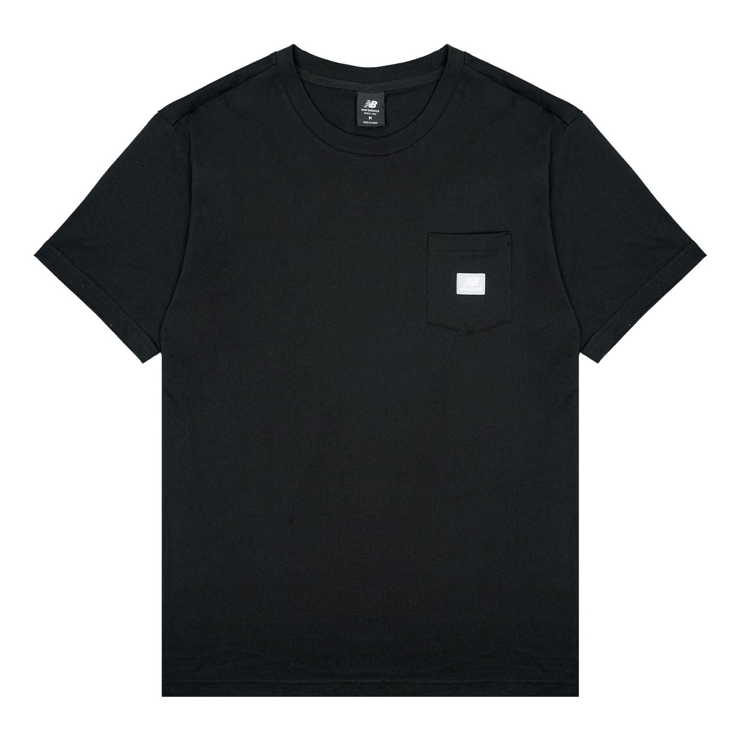 Košeľa New Balance Pocket Logo Round Neck T-Shirt Čierna | AMT01567-BK, 0