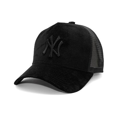 Šiltovka New Era New Era MLB Velour 9FORTY Trucker NY Yankees Cap One Size (56-59 cm) Čierna | 60595360, 0