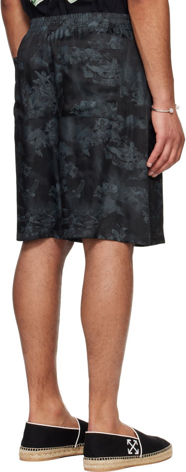 Šortky Off-White Off-White Jacquard Fresco Bowling Shorts Čierna | OMCB092S25FAB0020200, 2