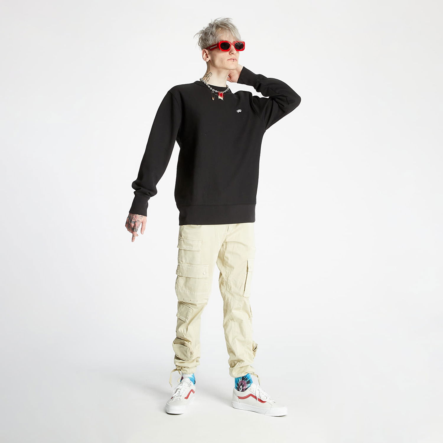 Mikina Vans Vault OG Crew Fleece Čierna | VN0A5FFCBLK1, 1