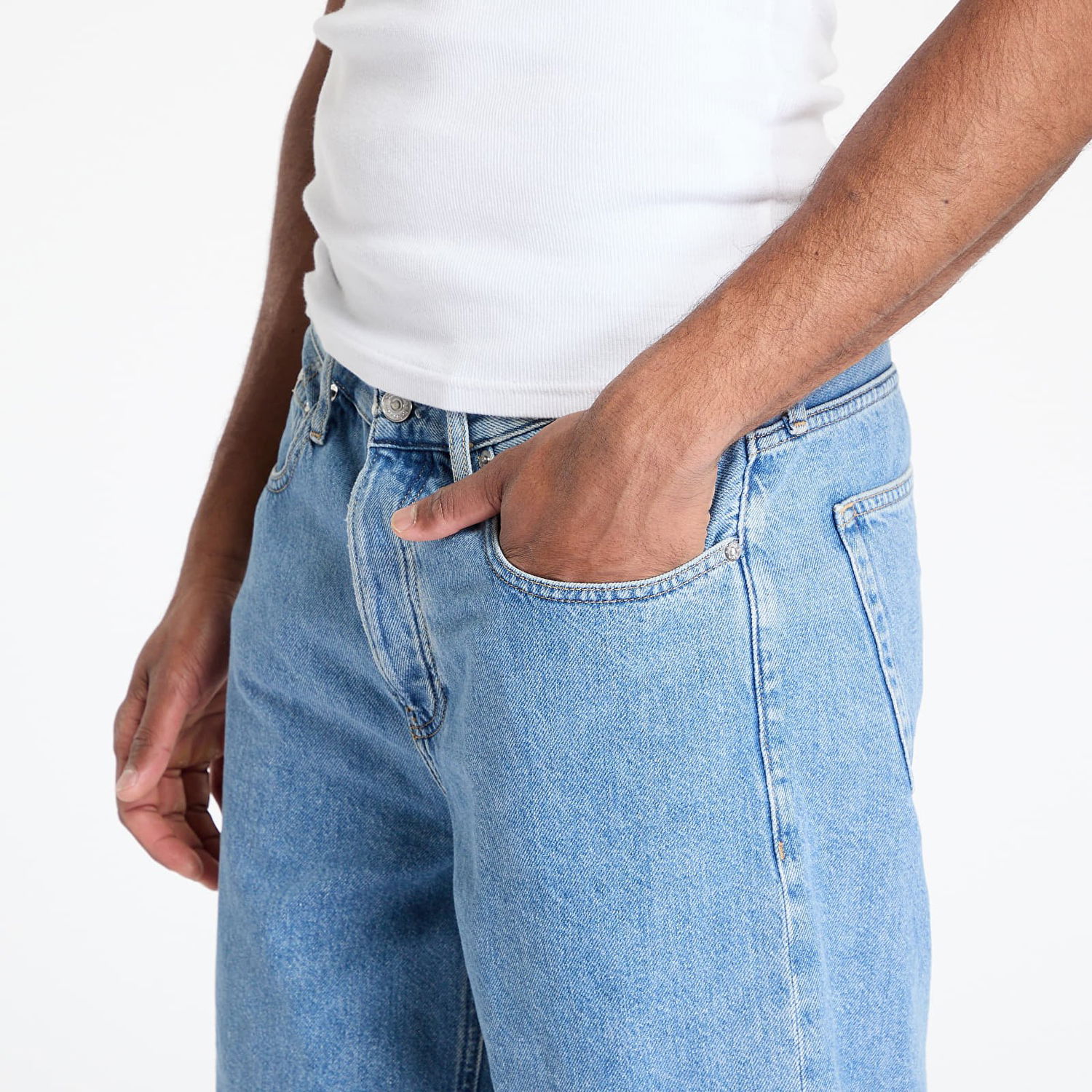 Šortky CALVIN KLEIN Calvin Klein Jeans Relaxed Denim Shorts Modrá | J30J327187 1A4, 1