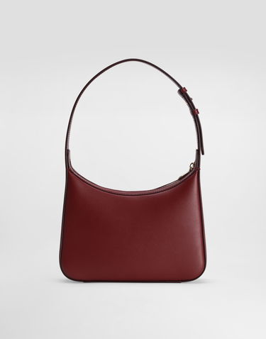 Taška cez rameno Dolce & Gabbana Dolce & Gabbana 3.5 Leather Shoulder Bag Vínová | BB7598AW57680346, 3