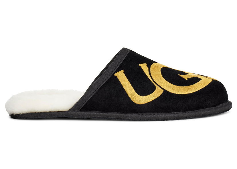 Oblečenie a doplnky UGG Scuff Logo Slipper Black Gold Čierna | 1101324-BKGD
