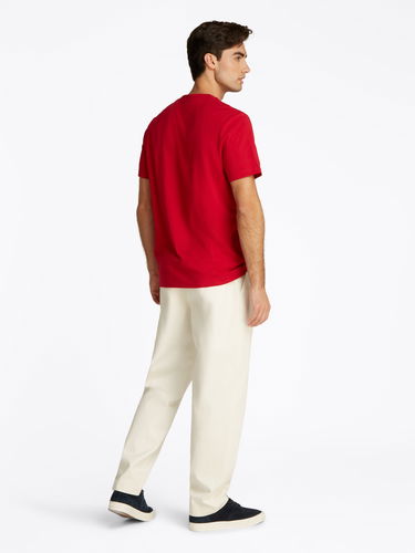 Tričko Tommy Hilfiger Tommy Hilfiger Logo Crew Neck T-Shirt Červená | MW0MW38621XLD, 2