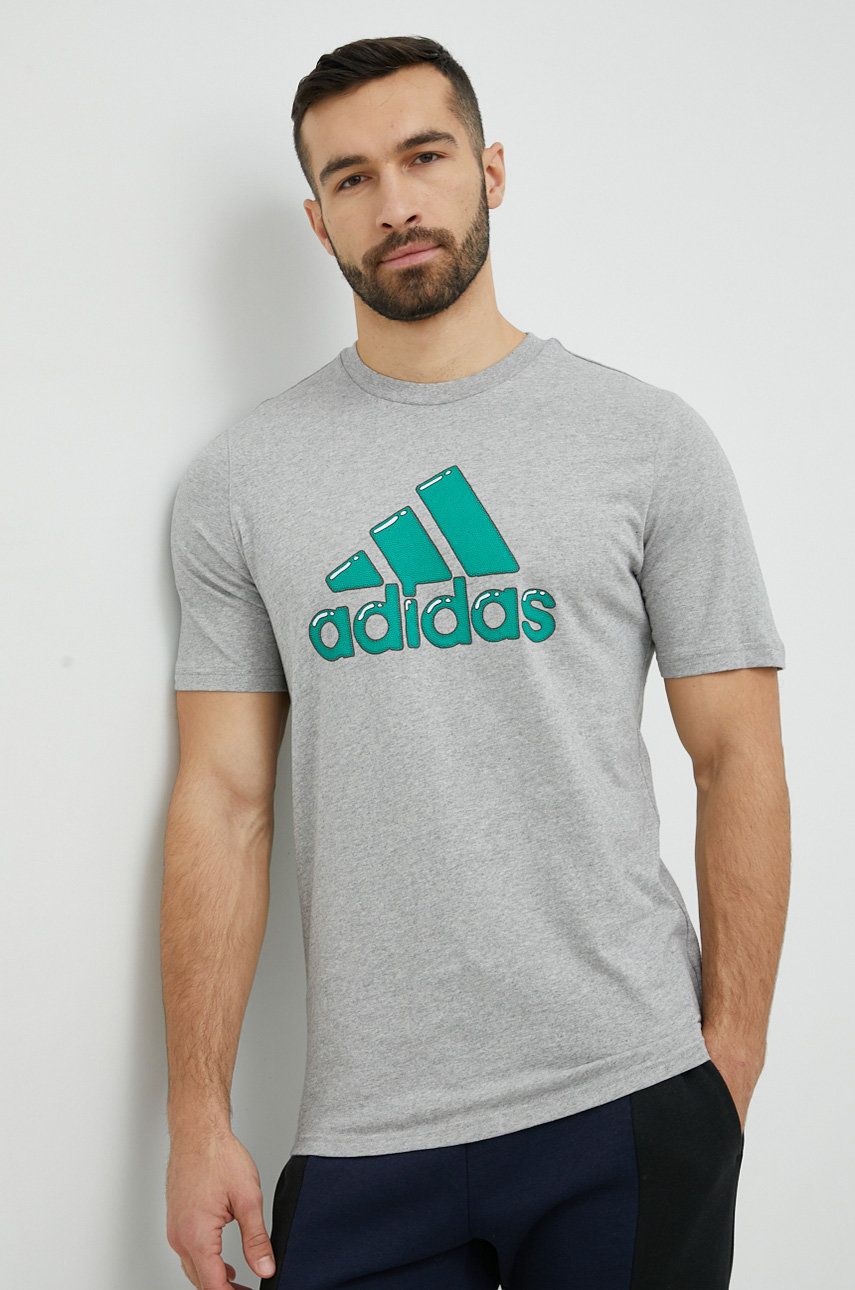 Tričko adidas Originals Adidas T-Shirt with Print Šedá | HS2514, 0