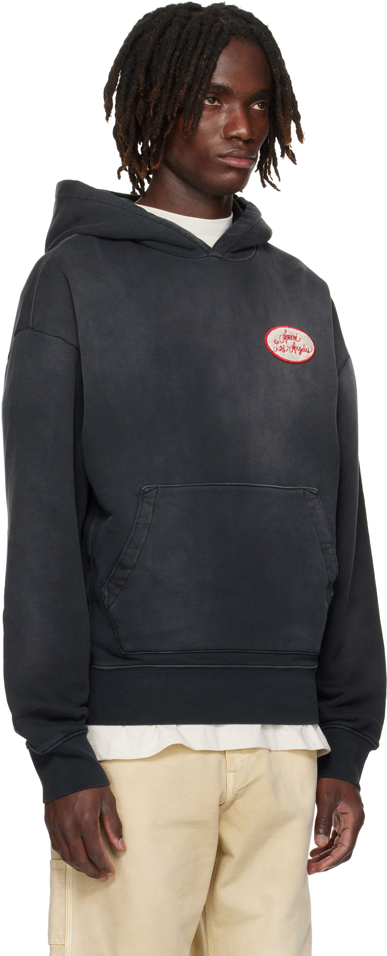 Mikina AMIRI AMIRI Station Patch Oversized Hoodie Čierna | AMJYHD1119, 1