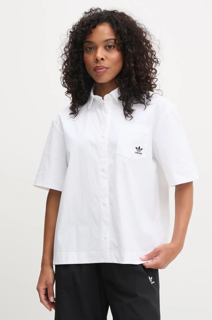 Košeľa adidas Originals adidas Originals Essential Relaxed Fit Shirt Biela | JD1504, 0