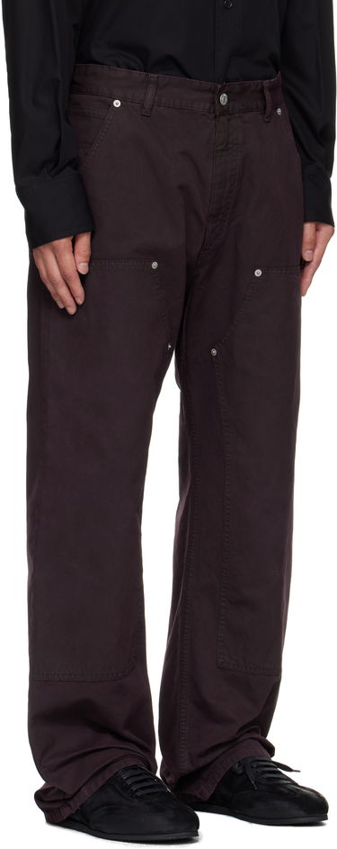 Cargo nohavice Maison Margiela MM6 Maison Margiela 5-Pocket Carpenter Pants Fialová | SH2LA0044 S78548, 1