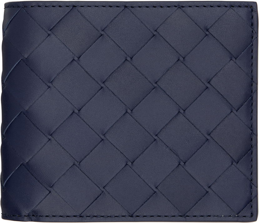 Peňaženka Bottega Veneta Bottega Veneta Intrecciato Bi-Fold Wallet Modrá | 743211VCPQ63258