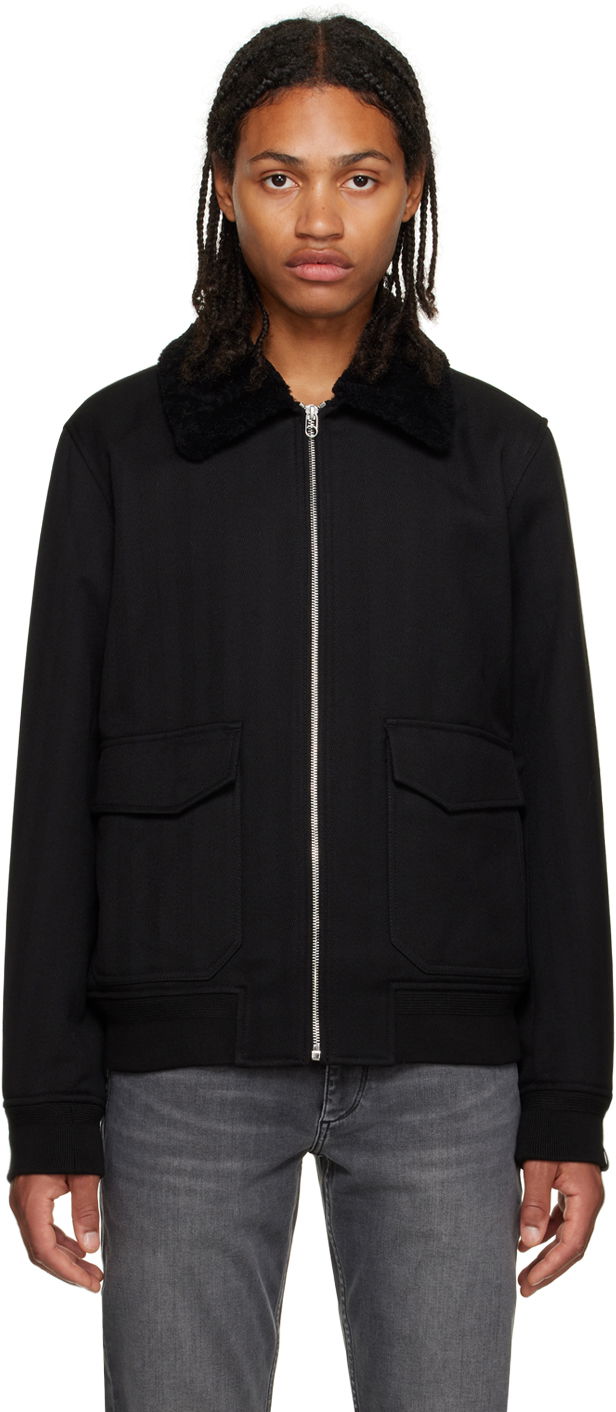 Bomber bunda rag & bone Dorset Bomber Jacket Čierna | MBW23F2385LRML, 0