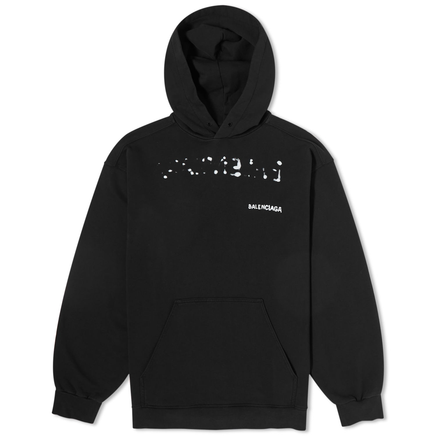 Mikina Balenciaga Bleed Logo Popover Hoodie Čierna | 600583-TOVO6-1070, 0
