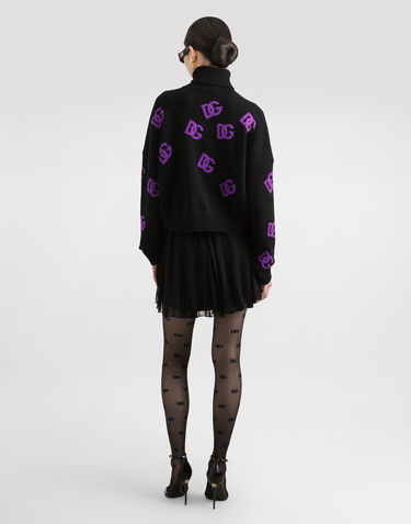 Sveter Dolce & Gabbana Dolce & Gabbana Wool DG Monogram Turtleneck Pullover Rôznofarebný | FXW04TJCVYXN9867, 2