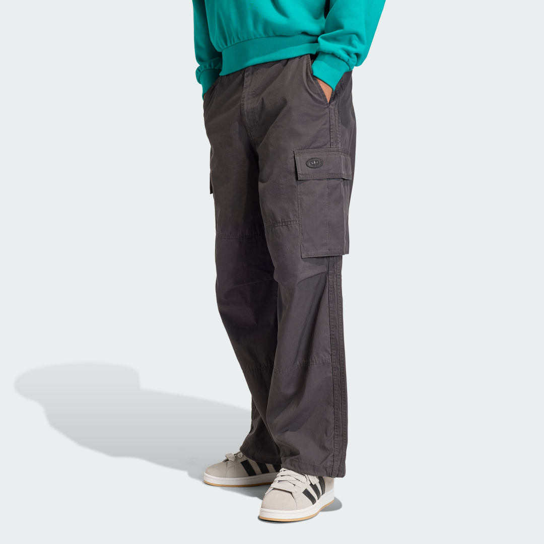 Cargo nohavice adidas Performance 90s ALTERNATIVE SPORT Washed Cargo Pants Šedá | KS6854, 0
