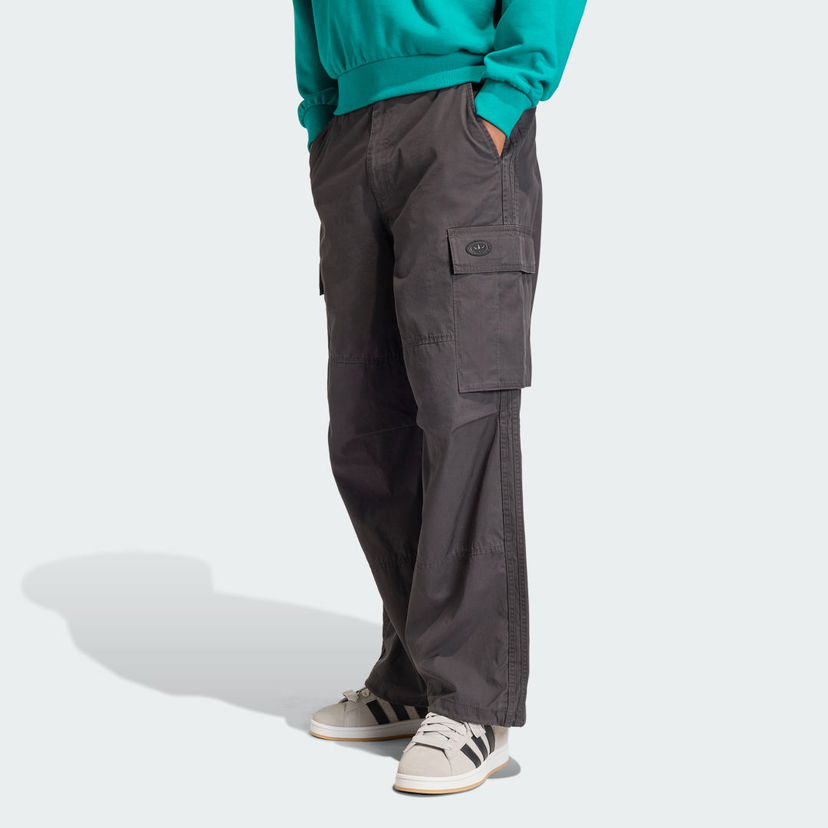 Cargo nohavice adidas Performance 90s ALTERNATIVE SPORT Washed Cargo Pants Šedá | KS6854