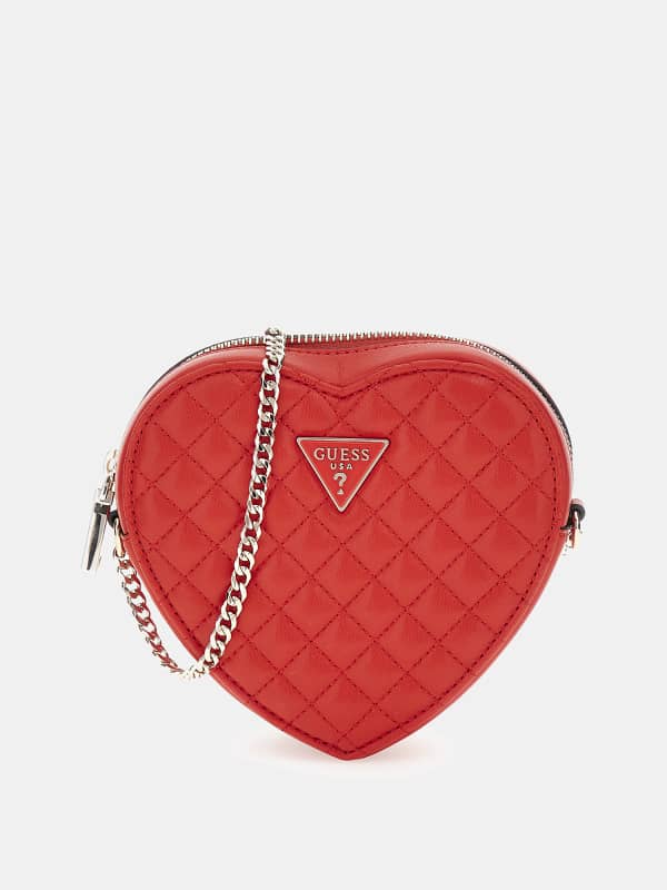 Kabelka GUESS Rianee Quilted Mini Crossbody Červená | HWQG9236770, 0