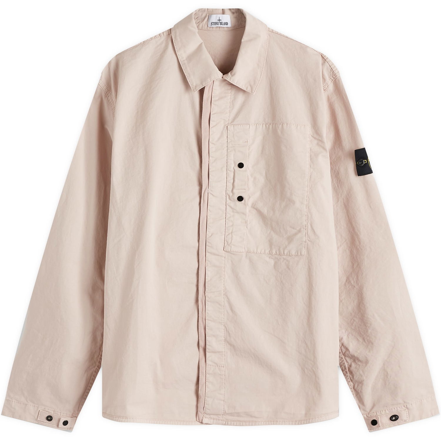 Košeľa Stone Island Stone Island Supima Cotton Twill Stretch-TC Button Shirt Jacket, Size Large Ružová | K1S151200033-V0082, 0