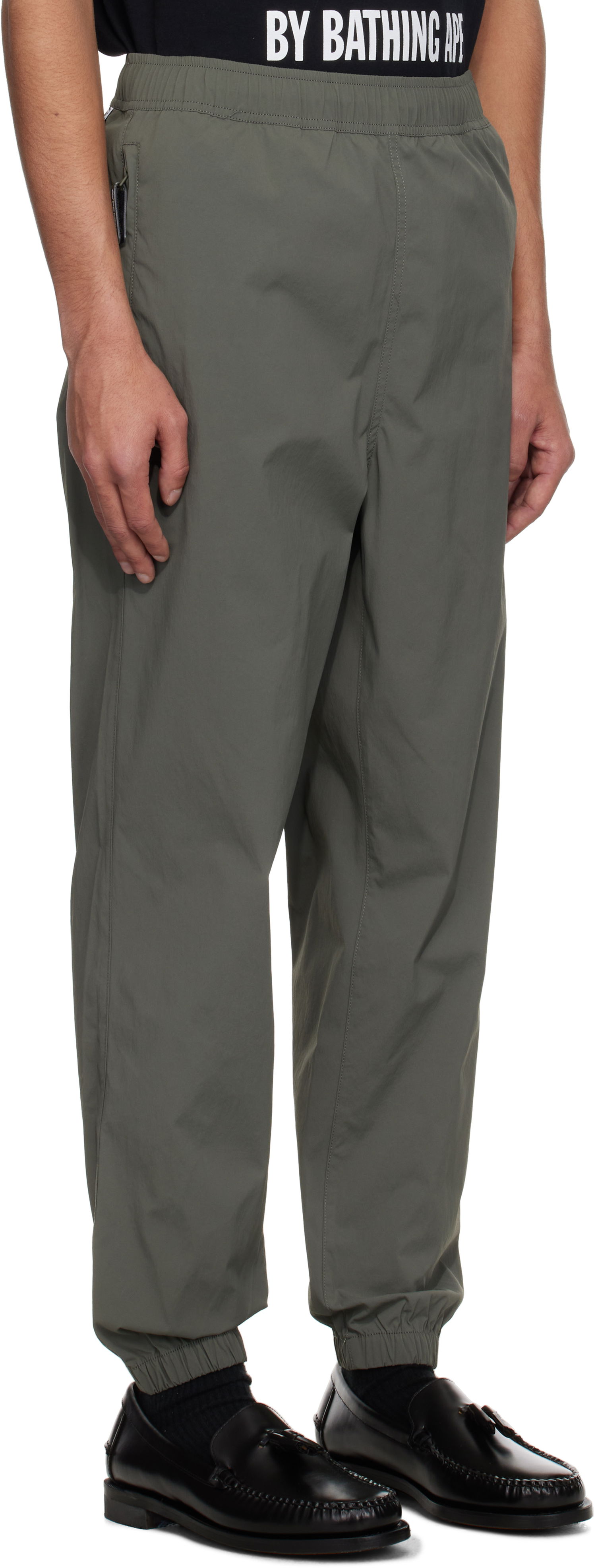 Tepláky AAPE by A Bathing Ape AAPE by A Bathing Ape 'AAPE Now' Woven Sweatpants Zelené | AAPPTMB664XXOKHE, 1