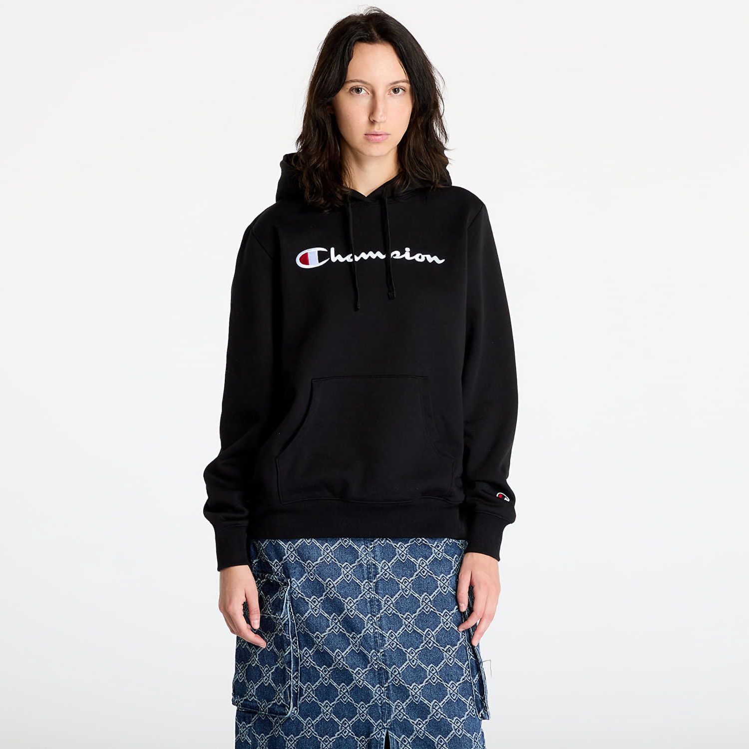 Mikina Champion Hooded Sweatshirt Black Čierna | 117529 CHA KK001, 0