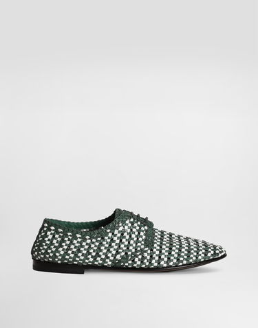 Doplnky Dolce & Gabbana Dolce & Gabbana Woven Leather Derby Shoes Zelené | A10872A9M518B918, 0