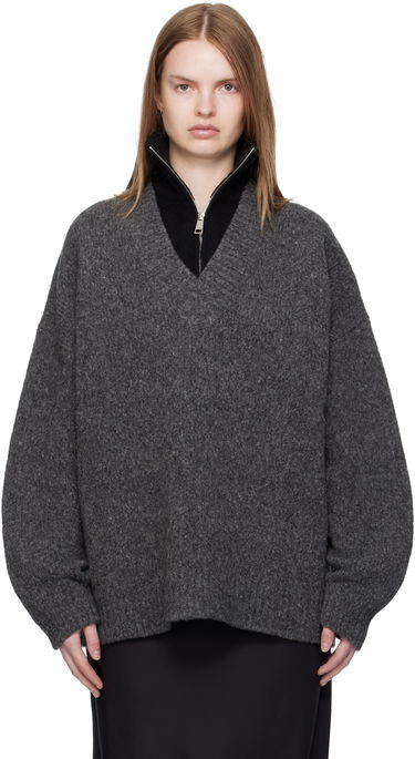 Sveter Nanushka Nanushka Kylen Half-Zip Sweater Šedá | NU25PFSW17197, 0