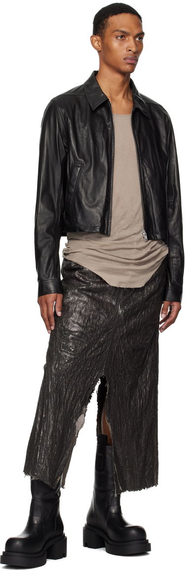 Sukňa Rick Owens Concordians Long Slivered Denim Skirt Čierna | RU02E1330 BZMT, 3