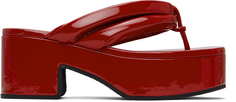 Šaty Dries Van Noten Dries Van Noten Platform Sandals Červená | WS251-1544-189