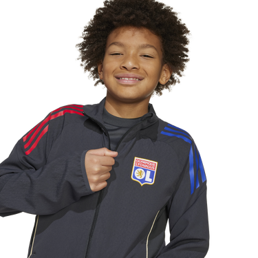 Bunda adidas Originals Olympique Lyonnais Pre-Match Jacket 2025/26 Čierna | jl9452, 4