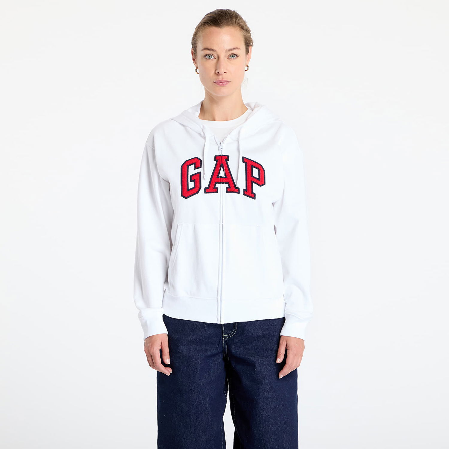 Mikina GAP Logo Hoodie Biela | 727433-02, 0