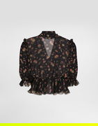 Dolce & Gabbana Small Floral-print Chiffon Top 46