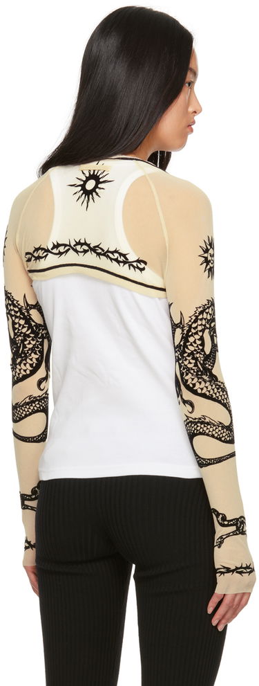 Tričko Jean Paul Gaultier Off-White 'Safe Sex' Cardigan Béžová | 23/15-F-TO120I-T001-63, 2