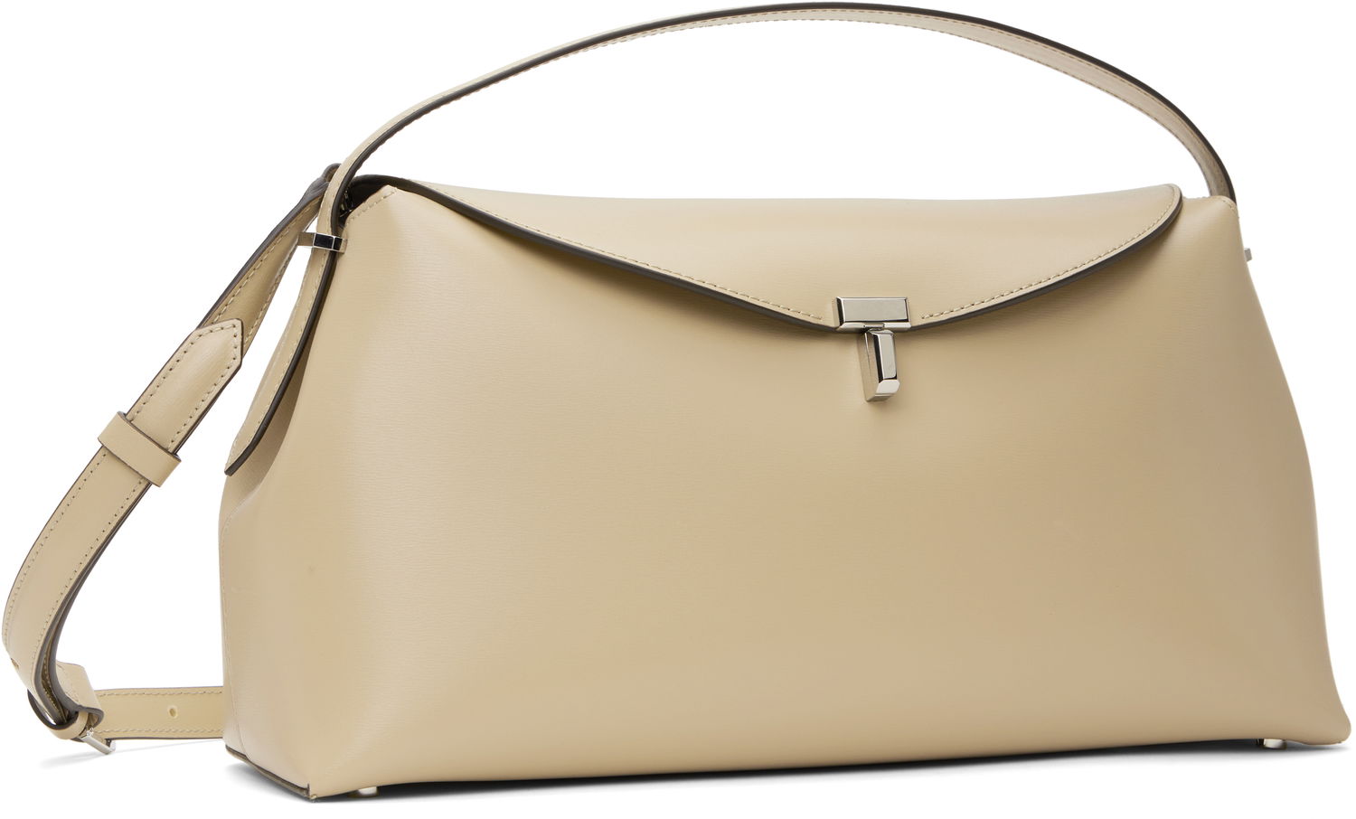 Kabelka TOTEME TOTEME T-Lock Leather Top Handle Bag Béžová | 234-WAL956-LE0025, 1