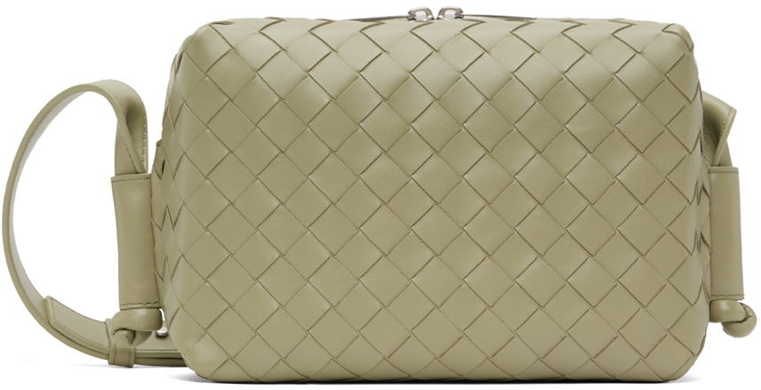Taška cez rameno Bottega Veneta Bottega Veneta Small Loop Messenger Bag Zelené | 755774 V2HL1, 0