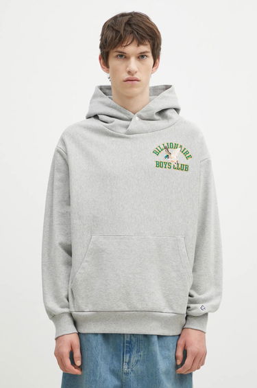 Mikina BILLIONAIRE BOYS CLUB Duck Varsity Embroidered Popover Hoodie Šedá | B24451, 0