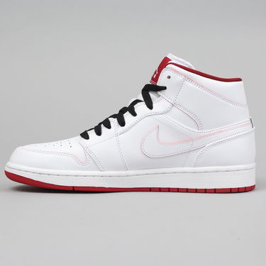 Tenisky a topánky Jordan Air Jordan 1 Retro Mid "White Gym Red" Biela | 554724-103, 0