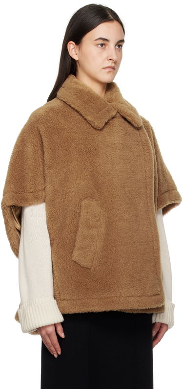 Bunda Max Mara Max Mara Teddy Cape Jacket Hnedá | 2424736072600 MM10739, 1