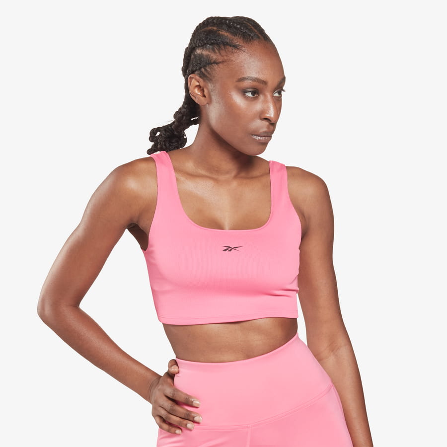 Podprsenka Reebok WOR Rib Bralette Ružová | H65573, 0