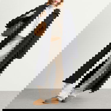 Trenčkot SKIMS Boyfriend Fleece Trench Coat Čierna | LS-LST-8018W-ONX, 4